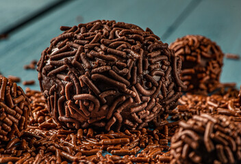 BRIGADEIRO: one of the most typical sweets of Brazilian cuisine based on chocolate and condensed milk