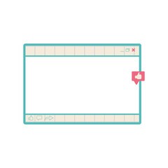 Social Media Frame Vector
