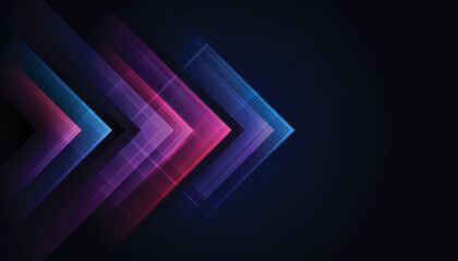 Modern abstract arrows. High-speed technology movement. Dynamic motion on blue background. Movement futuristic pattern for banner or poster design background concept.