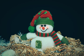 Toy decorated with a snowman