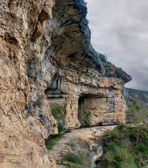 Orbaneja cliff and path