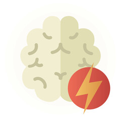 Brainstorming flat design style icon