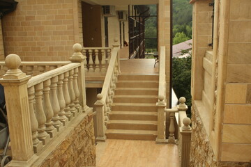 Fototapeta na wymiar old wooden stairs