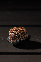 BRIGADEIRO: one of the most typical sweets of Brazilian cuisine based on chocolate and condensed milk