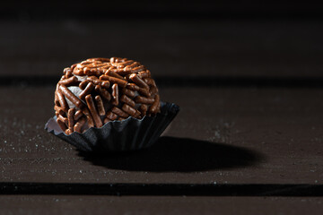 BRIGADEIRO: one of the most typical sweets of Brazilian cuisine based on chocolate and condensed milk