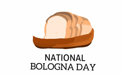 Vector graphic of national bologna day for national bologna day celebration. flat design. Line art design. flyer design. flat illustration. Banner design. October 24. © MUCHAMMADYUSRI