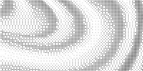 Fototapeta premium Halftone monochrome pattern with squares. Minimalism, vector. Background for posters, websites, business cards, postcards, interior design.