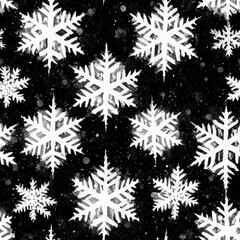 its snowing with a lot of snowflakes in silhouette art
