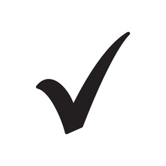 black check mark icon symbol