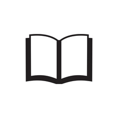 Open book icon logo symbol