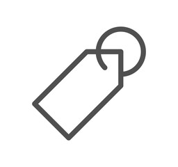 Shopping icon outline and linear vector.
