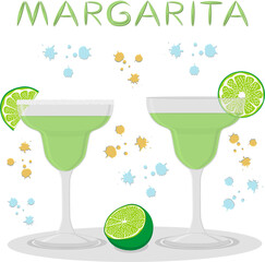 Various sweet tasty natural alcohol cocktail