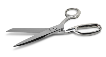 Scissors isolated blades hairstyle sewing textile open