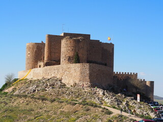 Consuegra, localidad española famosa por sus molinos de viento.