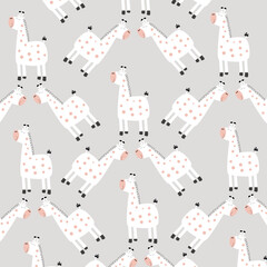 Collection of cute animal patterns suitable for textile design