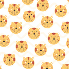 Collection of cute animal patterns suitable for textile design