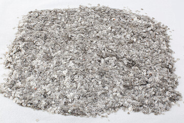 Silver mica mineral or powder silver texture