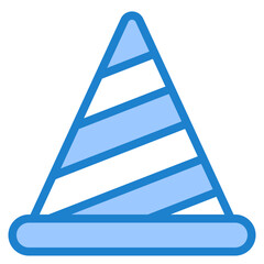 Cone blue style icon