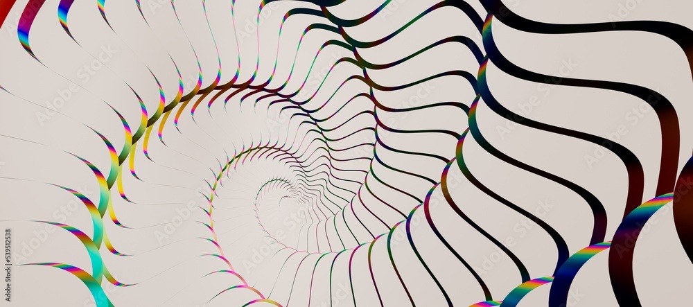 Aufkleber abstract fluid gradient shape flowing