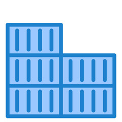 Container blue style icon