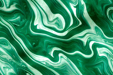 abstract marble green background. Marbling artwork texture. Golden shiny veins and Liquid marble texture. Fluid art luxury wallpaper for design. 3D Rendering. Seamless Pattern