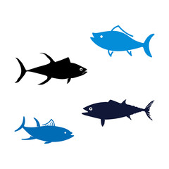 Set of Tuna fish logo, seafood logo design inspiration