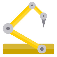 Robotic flat style icon