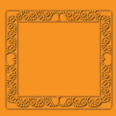 Frame, in the style of an ornament, Vector illustration eps 10, Art.	