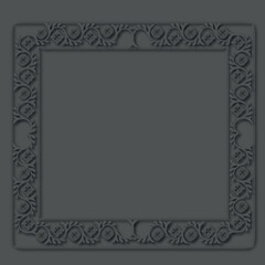 Frame, in the style of an ornament, Vector illustration eps 10, Art.	