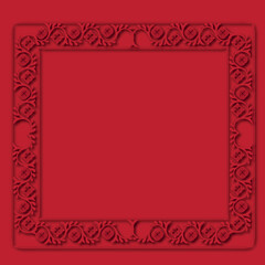 Frame, in the style of an ornament, Vector illustration eps 10, Art.	