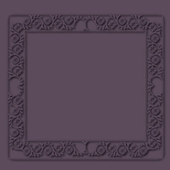 Frame, in the style of an ornament, Vector illustration eps 10, Art.	