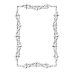 Frame, in the style of an ornament, Vector illustration eps 10, Art.	