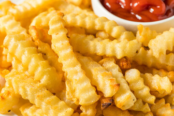 Homemade Crinkle Cut French Fries