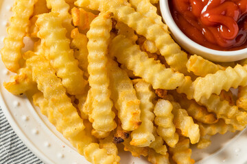 Homemade Crinkle Cut French Fries