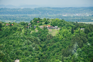 Fototapeta premium Panorama of Town of Samobor in Croatia
