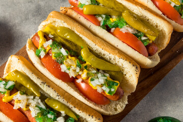 Homemade Chicago Style Hot Dogs