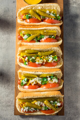 Homemade Chicago Style Hot Dogs