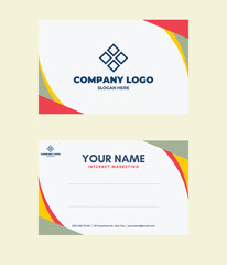 design template of business card, for business, corporate, company, business template