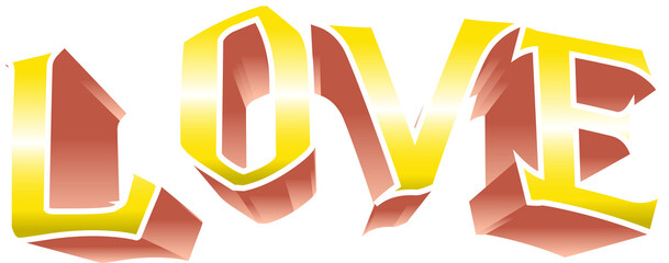 LOVE Text 3D Graphic Design, Font 3D Graphic Design, Text 3D Graphic Design, Harry Potter Text