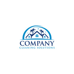 Home residential vacation cleaning logo