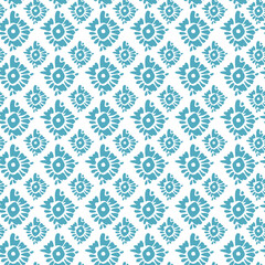 Seamless geometric blue pattern