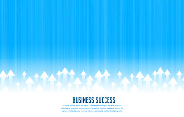 upward rising leading arrows for business growth concept