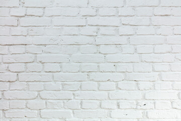 Mur z białej cegły, zdjęcie w układzie poziomym, panorama, tekstura - obrazy, fototapety, plakaty