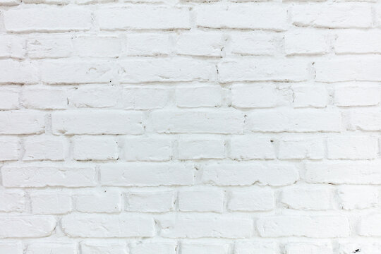 Fototapeta Mur z białej cegły, zdjęcie w układzie poziomym, panorama, tekstura