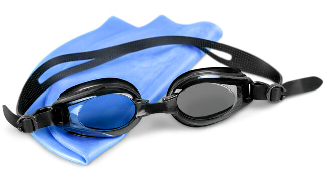 Swimming Cap Isolated Equipment Swimming Goggles Swim Sport