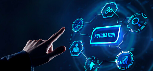 Internet, business, Technology and network concept. Automation Software concept as an innovation....