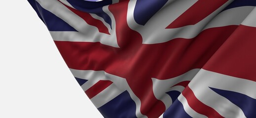 Fototapeta premium england flag 3d banner jack