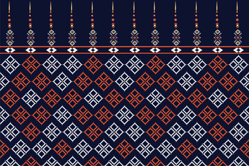 Abstract ethnic geometric pattern design for background or wallpaper, vector illustration.