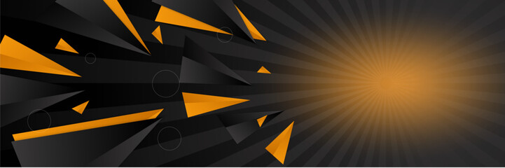 Obraz premium Abstract template gradient orange contrast black background. Suit for corporate design, cover brochure, book, banner web, advertising, poster, leaflet, flyer