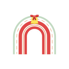 Christmas Rainbow Vector